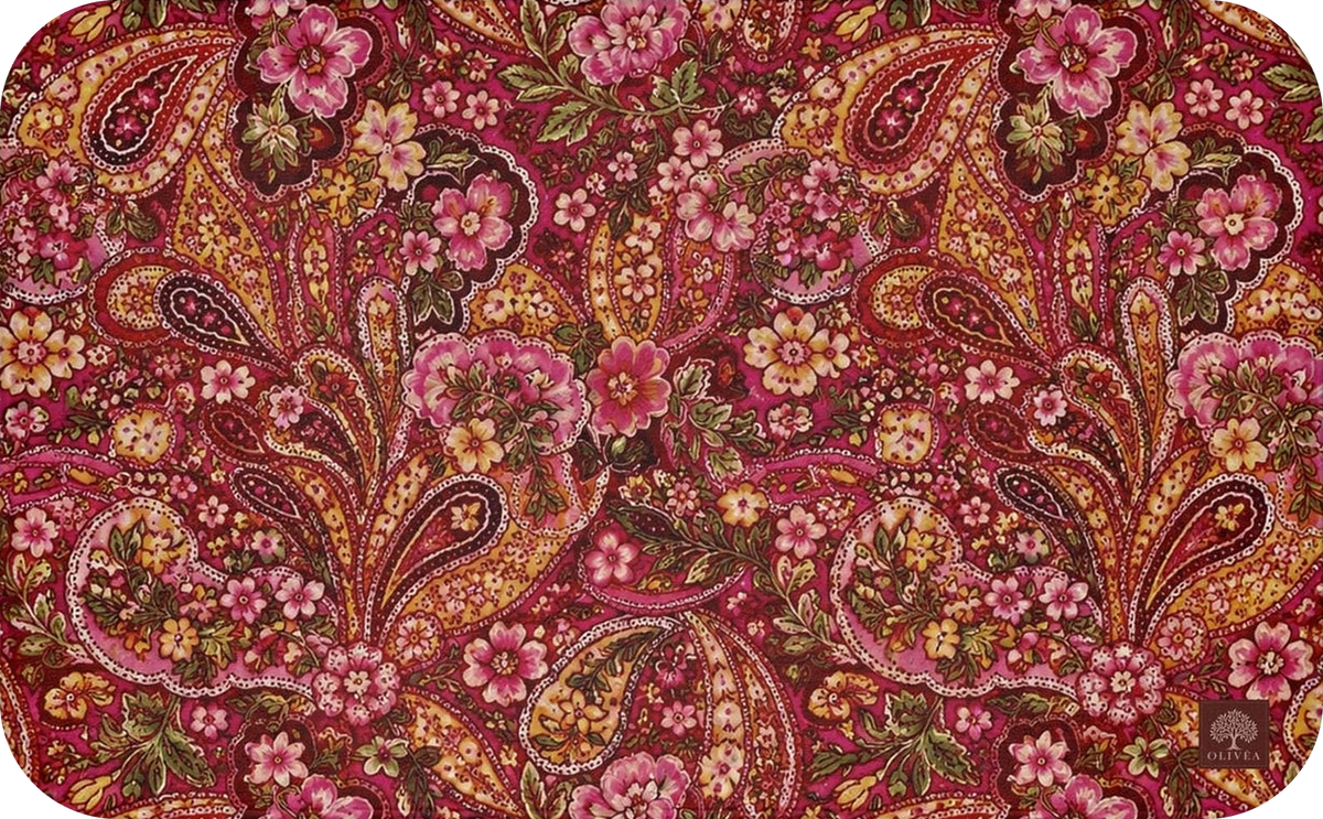 Paisley Floral Bath Mat