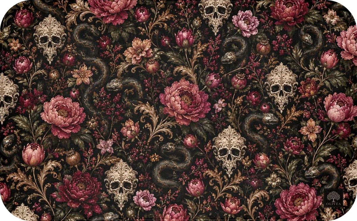 Skull & Serpent Bath Mat